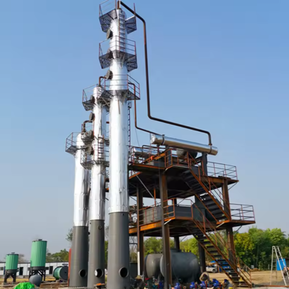 50Tons Capacity Running in Myanmar Mini Crude Oil Refinery