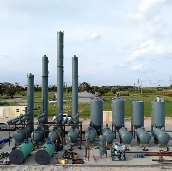 DCS Control System with Melt Salt Heating System Waste Motor Oil Recycling Plant