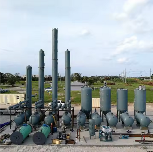 Melt Salt Furnace Heating System with Vacuum Distillation Used Engine Oil Recycling Plant