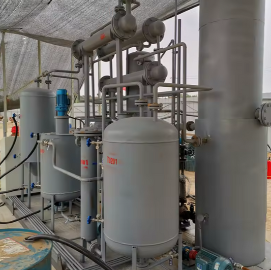 Small Capacity Portable Crude Oil Refinery With High Yield Output